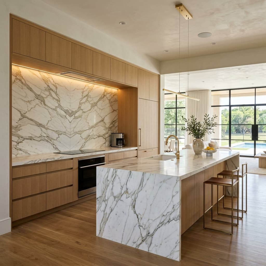 Premium Minimalist Mansion Kitchen in Southlake Texas